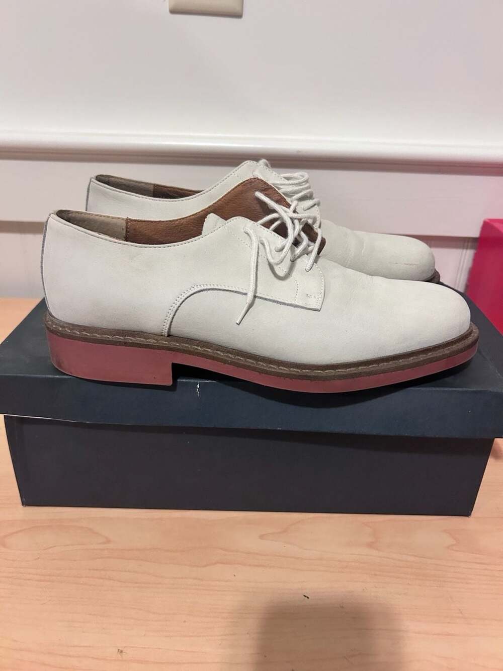 Gap Men's Summer Sport Buck White Suede Oxford Shoes Size 9